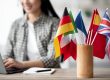 A woman searching for an international school